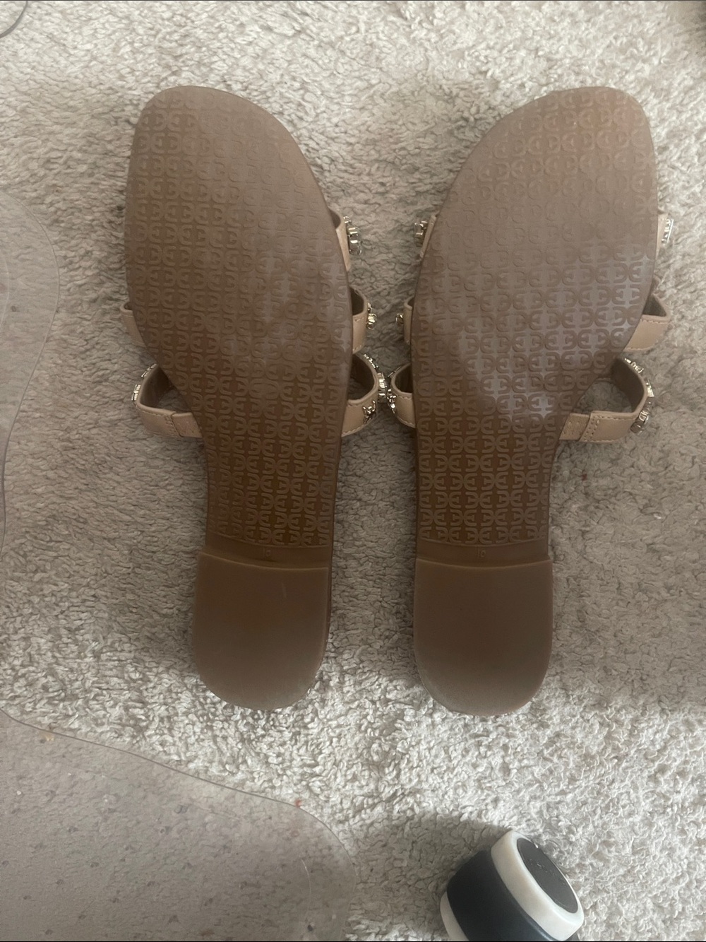 Sam Edelman Brown Jeweled Slide Sandals - Picture 2 of 2